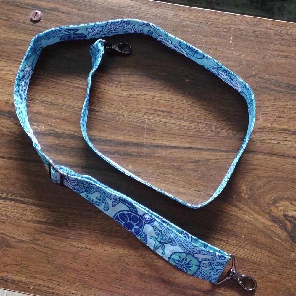 Lug -Brand new 1 1/4" strap in sea life blue